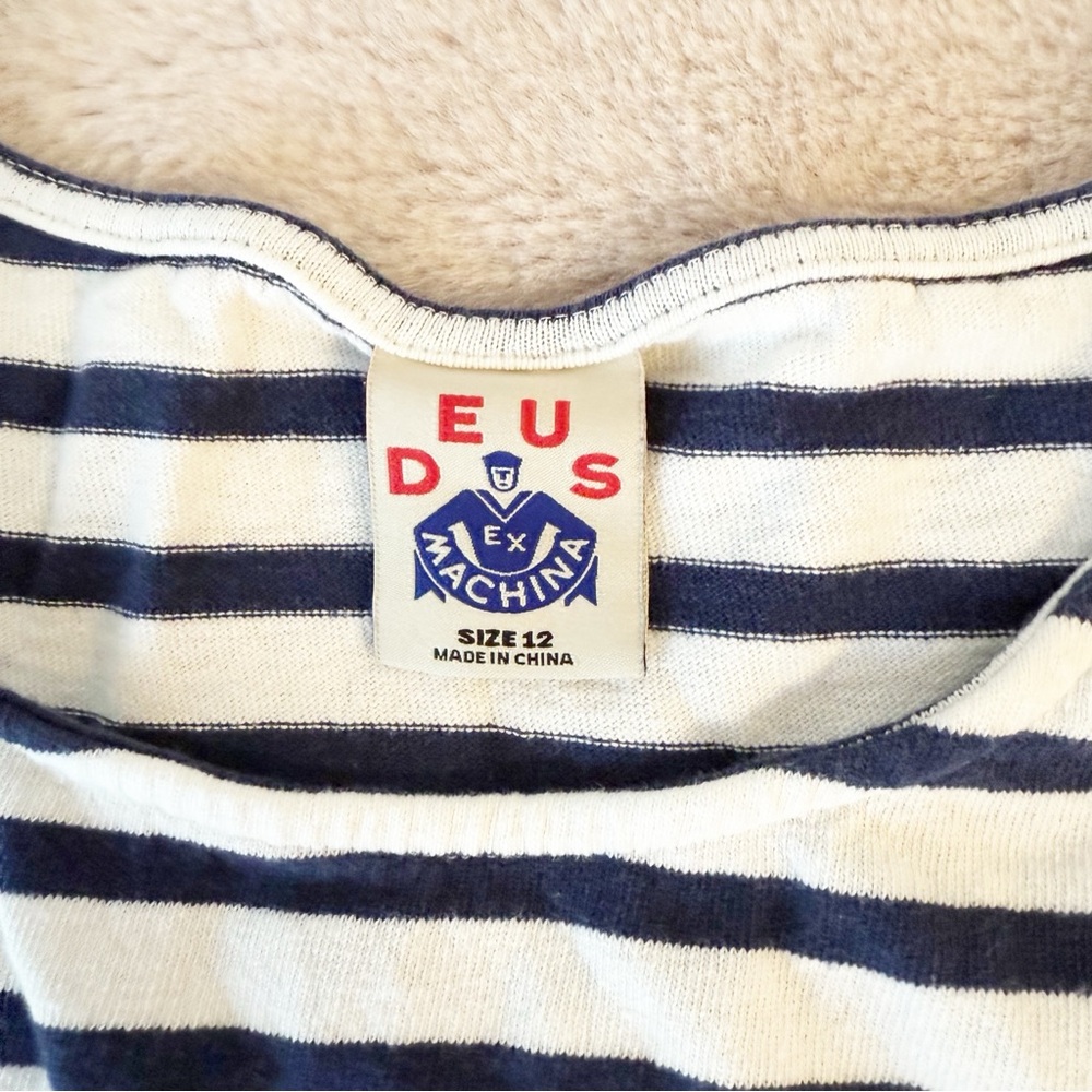 DEUS EX MACHINA MinnieStriped Surplus Tee Long Sleeve Size 12 - Picture 9 of 9